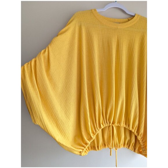 Zara flowy ruched sleeves cinch top - Picture 9 of 11